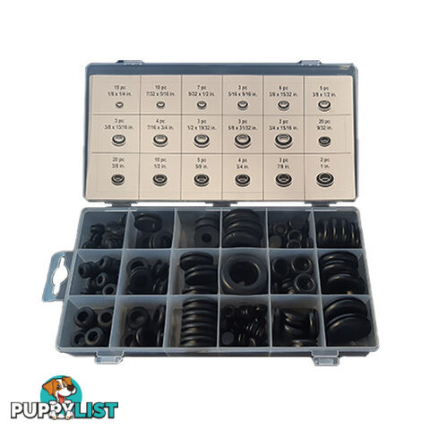 Rubber Grommet Assortment Kit 125pc SKU - RG28108