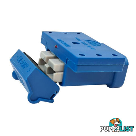 50amp Anderson Plug Blue Mounting Kit with LED Power Indicator SKU - TV-201426-50Blue