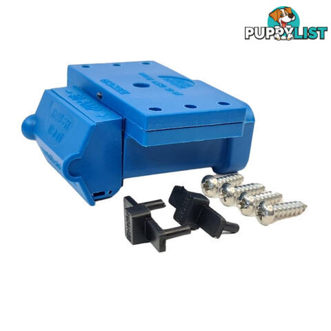 50amp Anderson Plug Blue Mounting Kit with LED Power Indicator SKU - TV-201426-50Blue