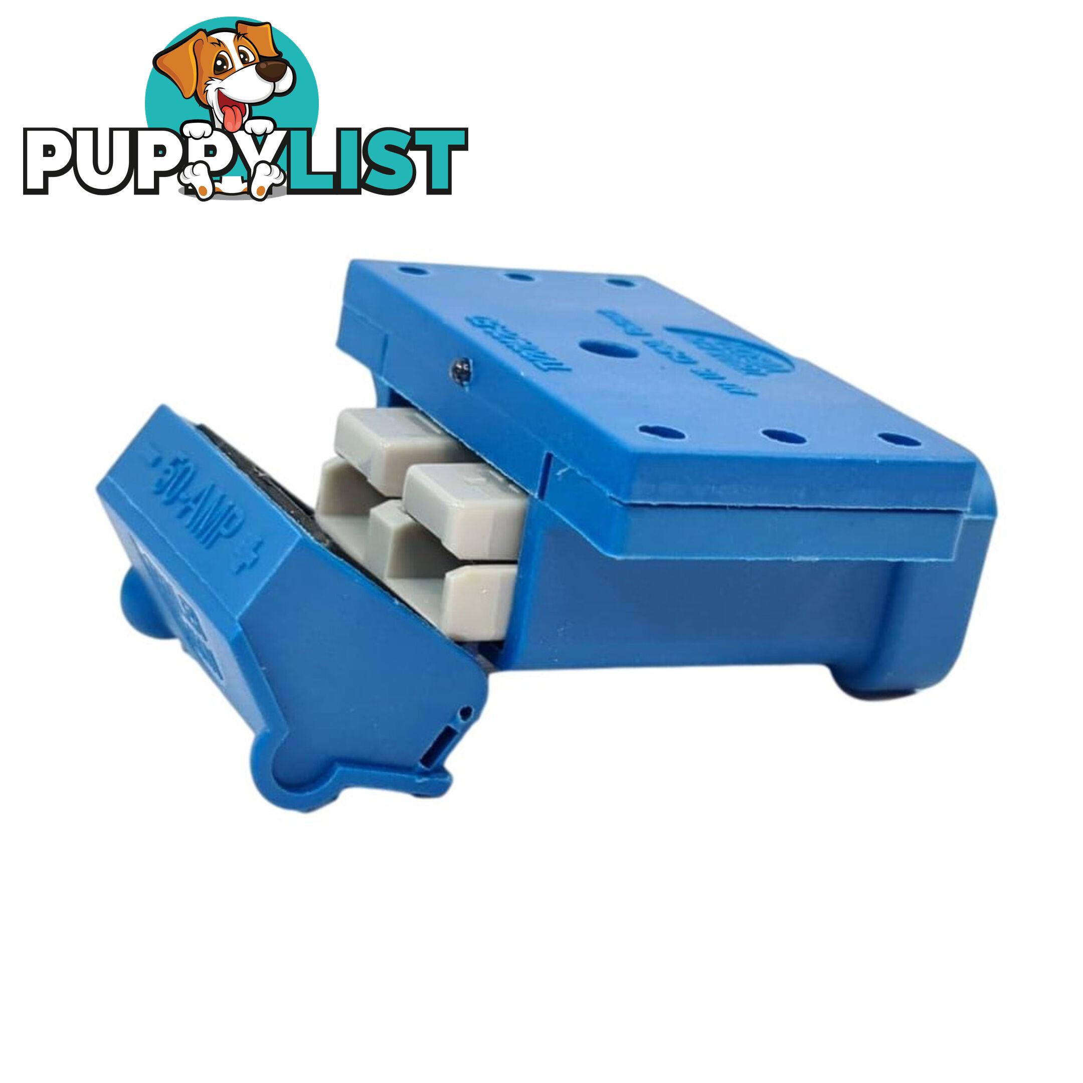 50amp Anderson Plug Blue Mounting Kit with LED Power Indicator SKU - TV-201426-50Blue