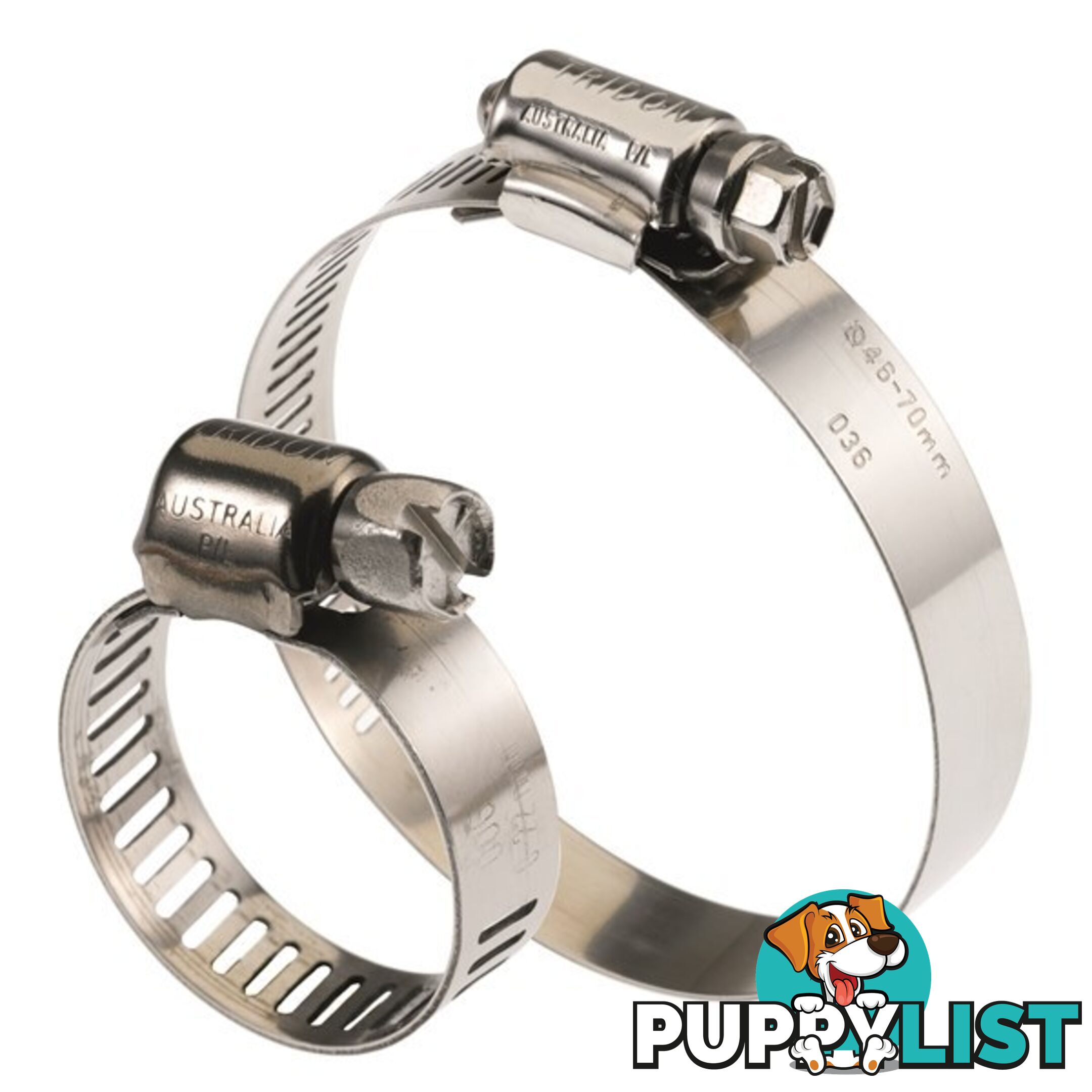 Tridon Full 316 S. Steel Hose Clamp 59mm â 83mm 10pk SKU - H316-044P