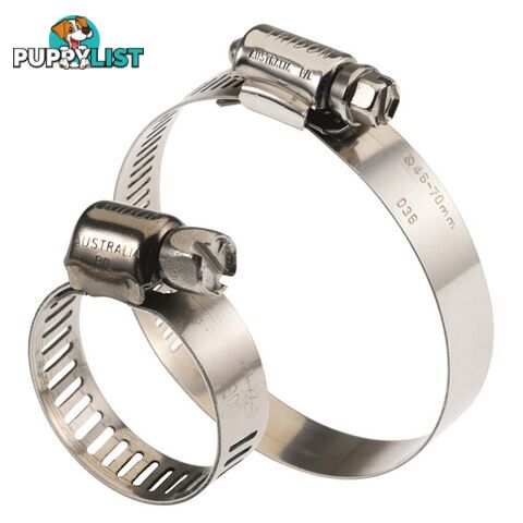 Tridon Full 316 S. Steel Hose Clamp 59mm â 83mm 10pk SKU - H316-044P