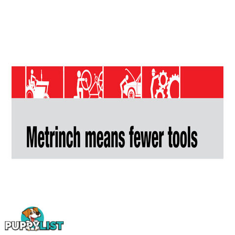 Metrinch 6 pc Wheelnut Impact Socket Set = 20pc Conventional Set SKU - MET-2460