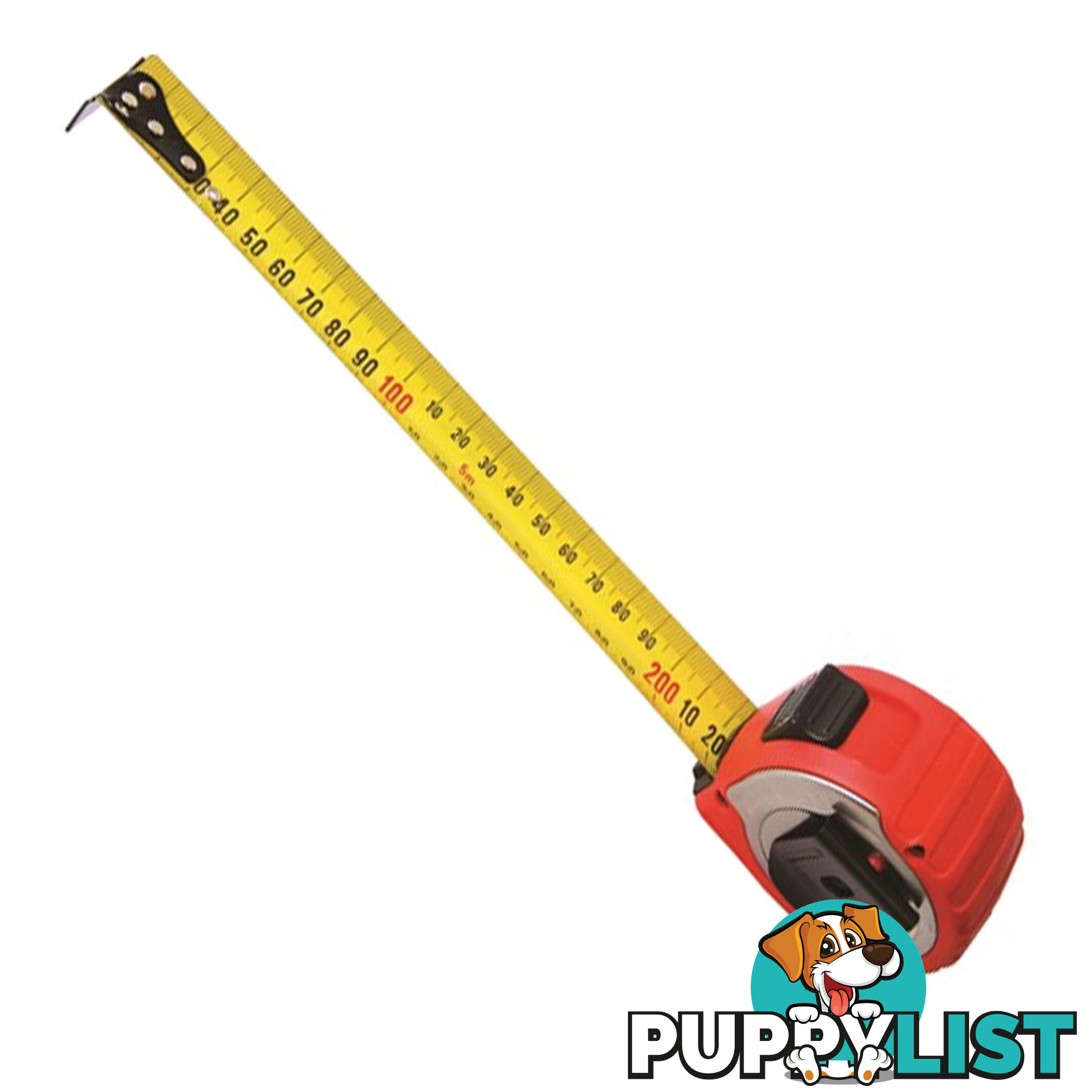 Toledo Measuring Tape Wide Blade Steel Metric 5m Stop Lock Function Heavy Duty SKU - 321905