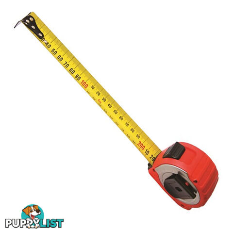 Toledo Measuring Tape Wide Blade Steel Metric 5m Stop Lock Function Heavy Duty SKU - 321905