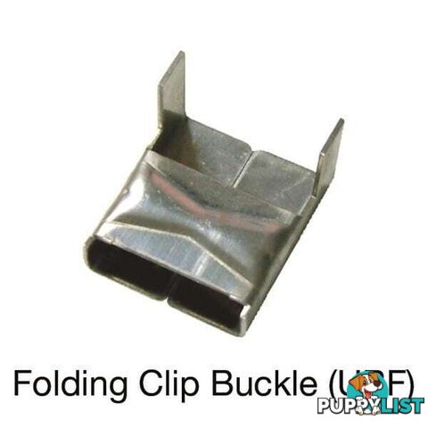 Toledo Folding Clip Buckle to suit  12.7mm (1/2 ") x 0.65mm 100 Pieces SKU - UBF008100