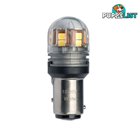 JW Speaker LED Red Tail Light Bulb 12/24v 120/60Lm Output Bayonet Style 2pc SKU - 990144