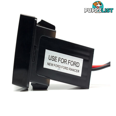 Ford Ranger / Mazda BT50 Dual USB 5 volt 3.1amp Output Blue B/Light SKU - BB-T30-J11-Blue-1