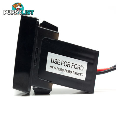 Ford Ranger / Mazda BT50 Dual USB 5 volt 3.1amp Output Blue B/Light SKU - BB-T30-J11-Blue-1