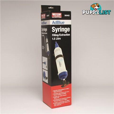 Toledo Filler/Extraction Syringe for AdBlueÂ® 1.5L SKU - 305402