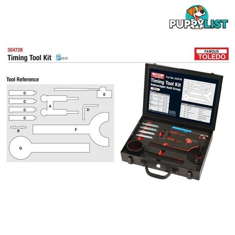 Toledo Timing Tool Kit  - Audi   Volkswagen SKU - 304728