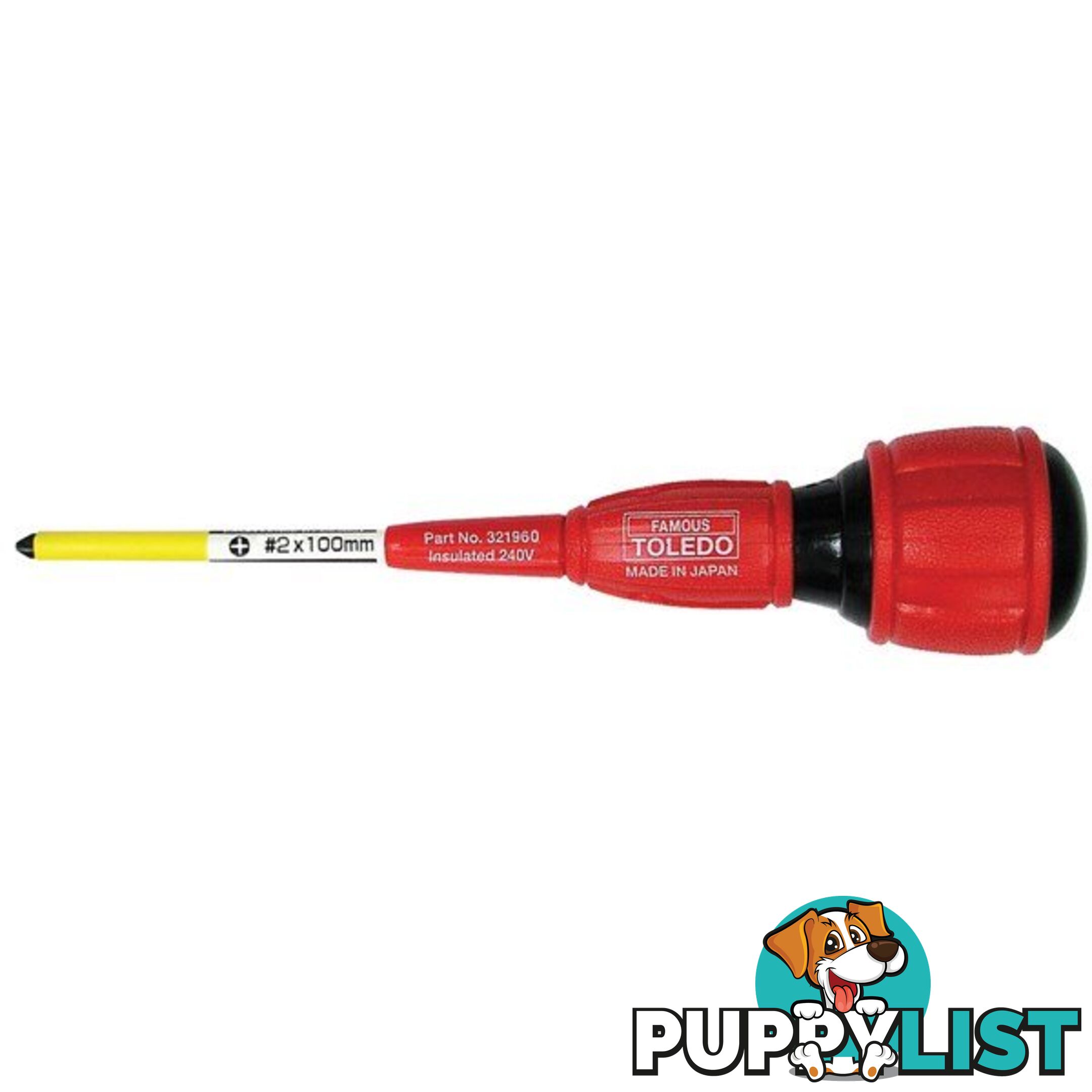 Toledo Screwdriver Elec Strike-Thru Phillips #2 x 100mm SKU - 321960