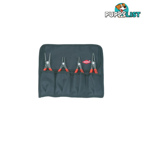 Knipex Precision Circlip Pliers Set 4pc Tool Roll  - Straight Tips SKU - 001957