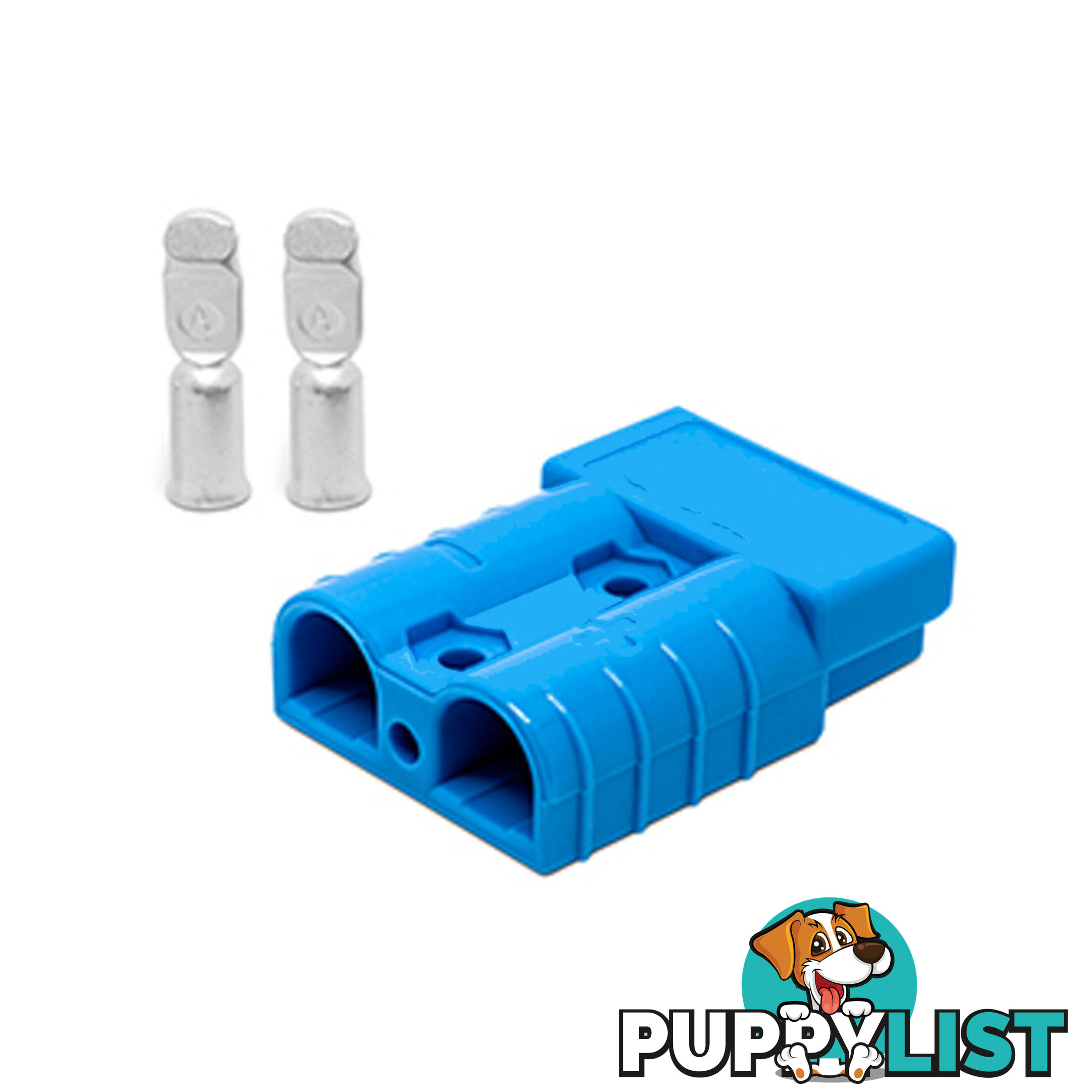 50 amp Anderson Plug Blue (Single) inc Terminals SKU - 10042