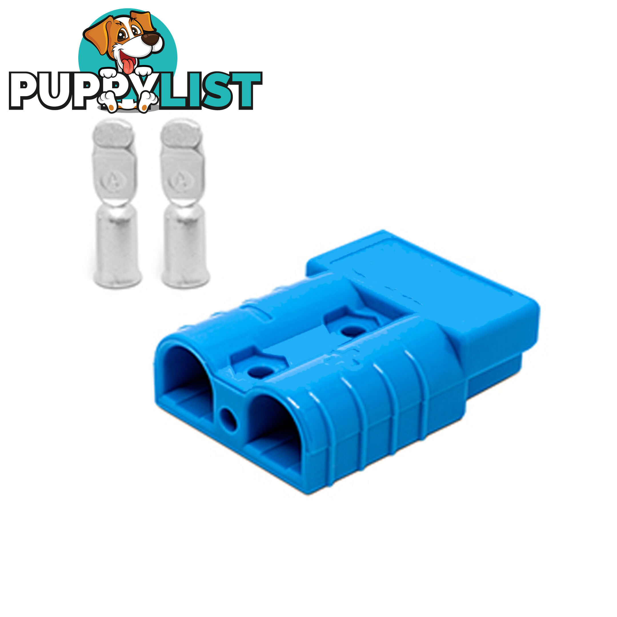 50 amp Anderson Plug Blue (Single) inc Terminals SKU - 10042