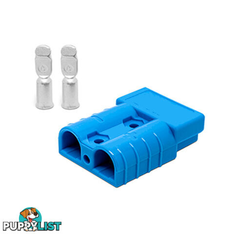 50 amp Anderson Plug Blue (Single) inc Terminals SKU - 10042