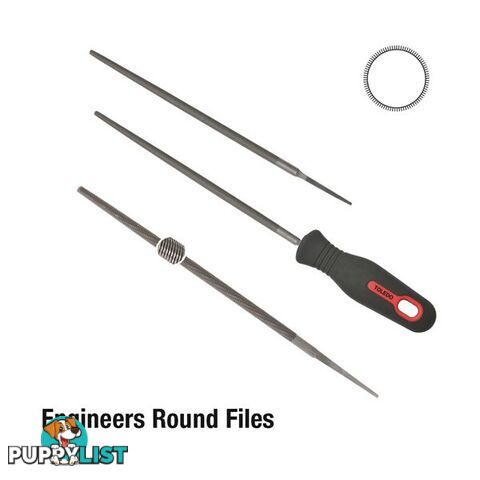 Toledo Round File Smooth  - 200mm SKU - 08RD03CD