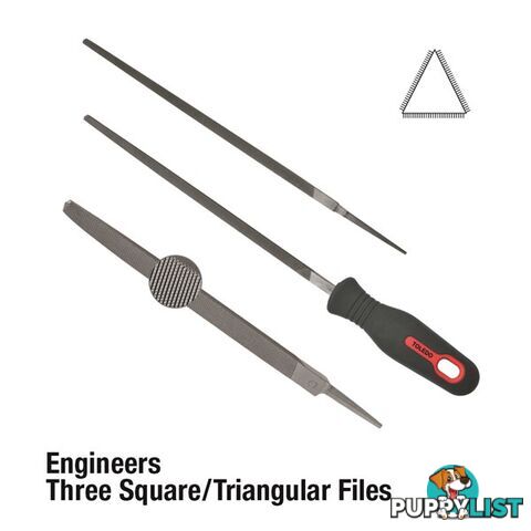 Toledo Three Square File Smooth  - 150mm SKU - 06TSQ03CD