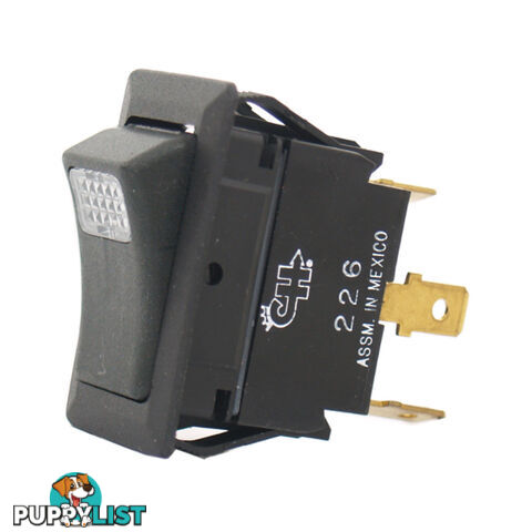 Cole Hersee Rocker Switch On / Off SPST 12v  Clear LED SKU - E61-58328-12