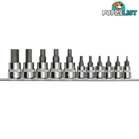 PK Tools Hex Bit Socket 10pc Set 3/8 "   1/2 "dr Metric SKU - PT11906