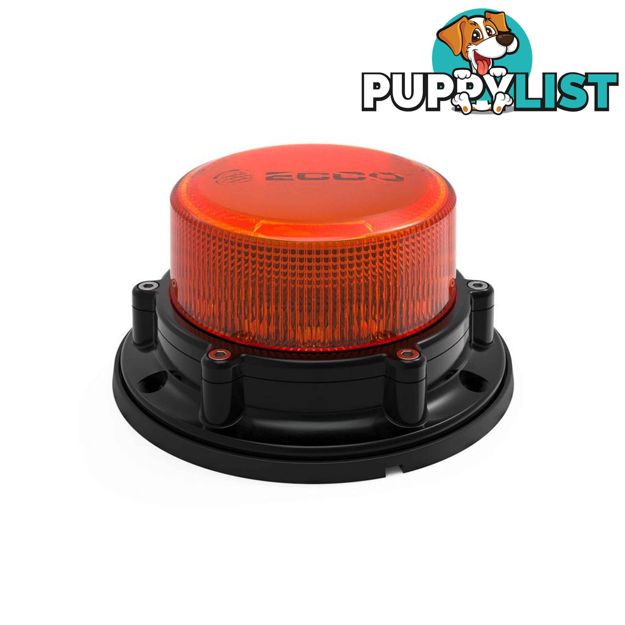 ECCO 12/24V Heavy Duty LED Amber Beacon 3 Bolt Fixed Mount SKU - EB8160A