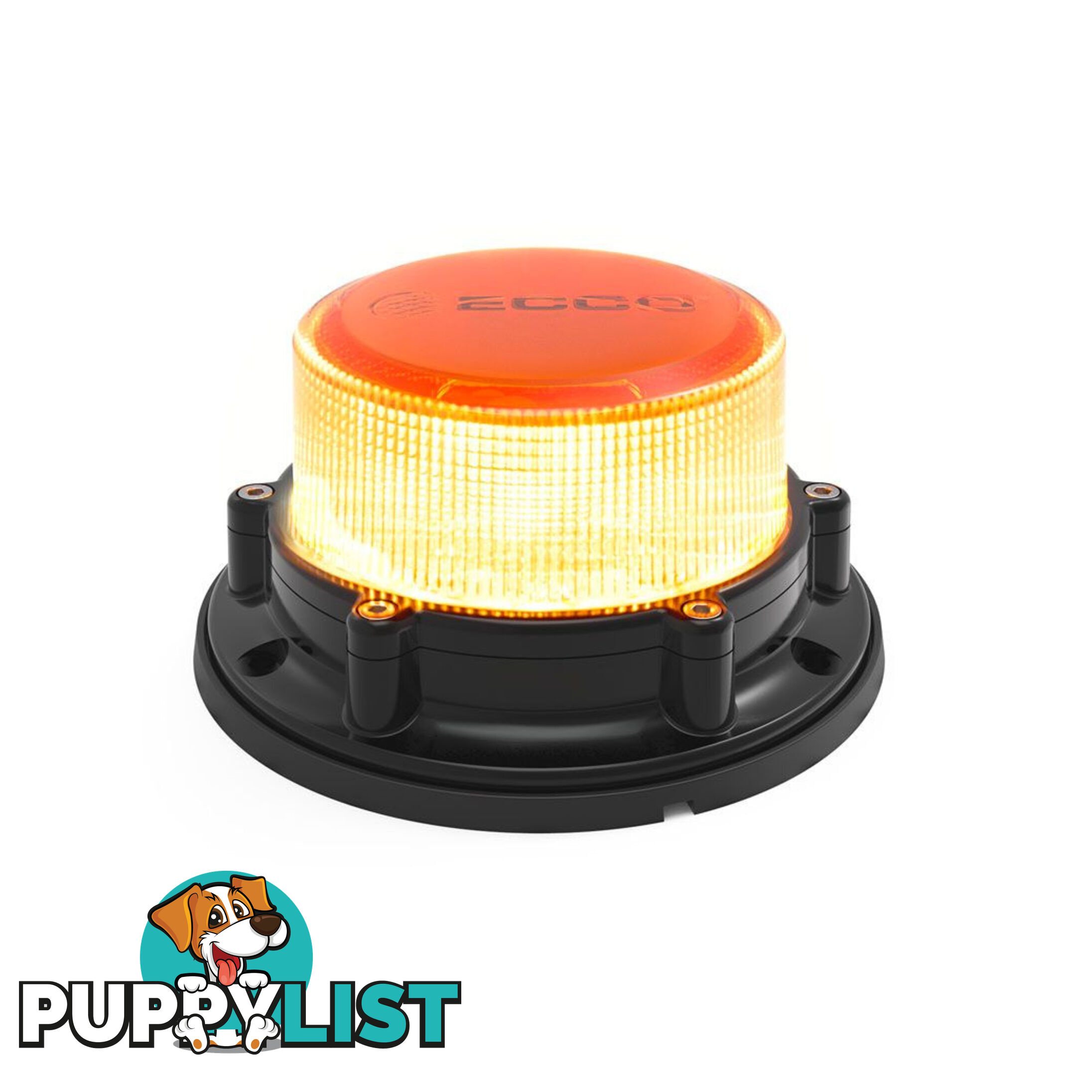 ECCO 12/24V Heavy Duty LED Amber Beacon 3 Bolt Fixed Mount SKU - EB8160A