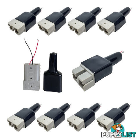 50a Anderson Style Connector and Boot No Crimp / Solder 10pc Pack SKU - TV-50APCGx10