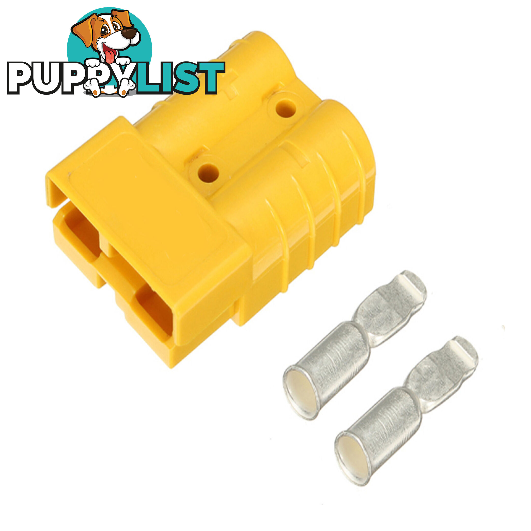 50 amp Anderson Plug Yellow (Single) inc Terminals SKU - 10043