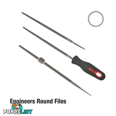 Toledo Round File Second Cut  - 350mm SKU - 14RD02CD