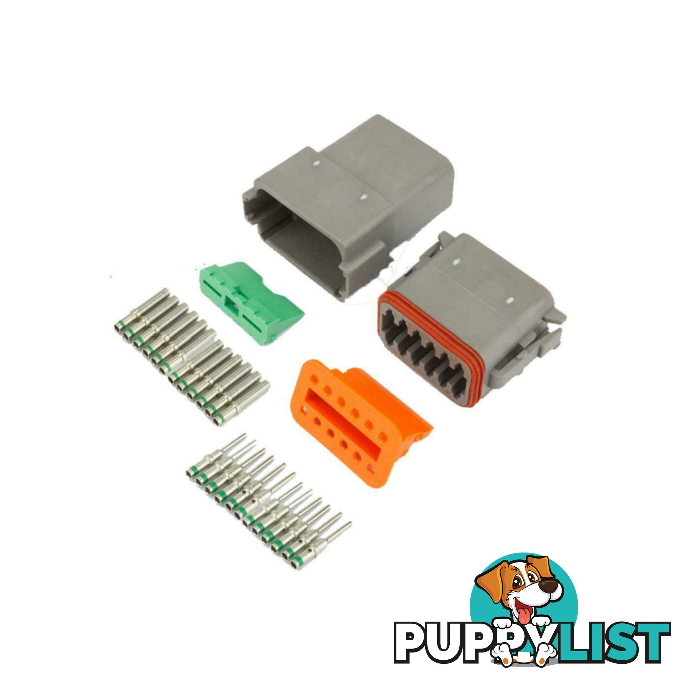 Deutsch Plug 2 pin to 12 pin Solid or  'F ' Electrical Connectors Waterproof