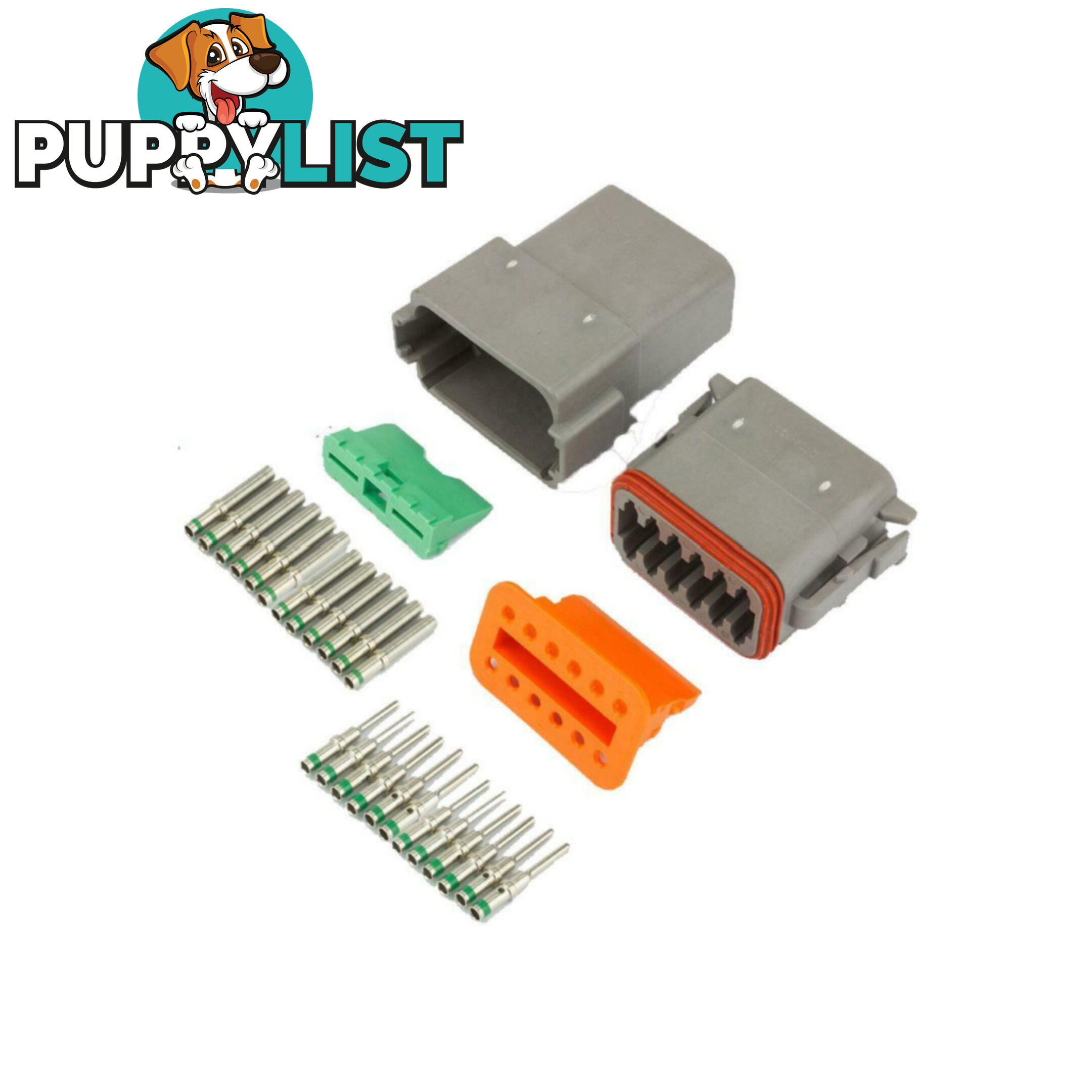 Deutsch Plug 2 pin to 12 pin Solid or  'F ' Electrical Connectors Waterproof