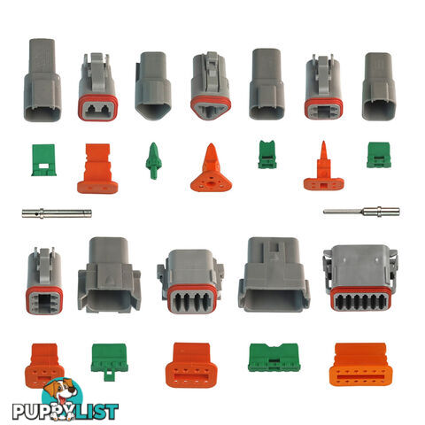 Deutsch Plug 2 pin to 12 pin Solid or  'F ' Electrical Connectors Waterproof