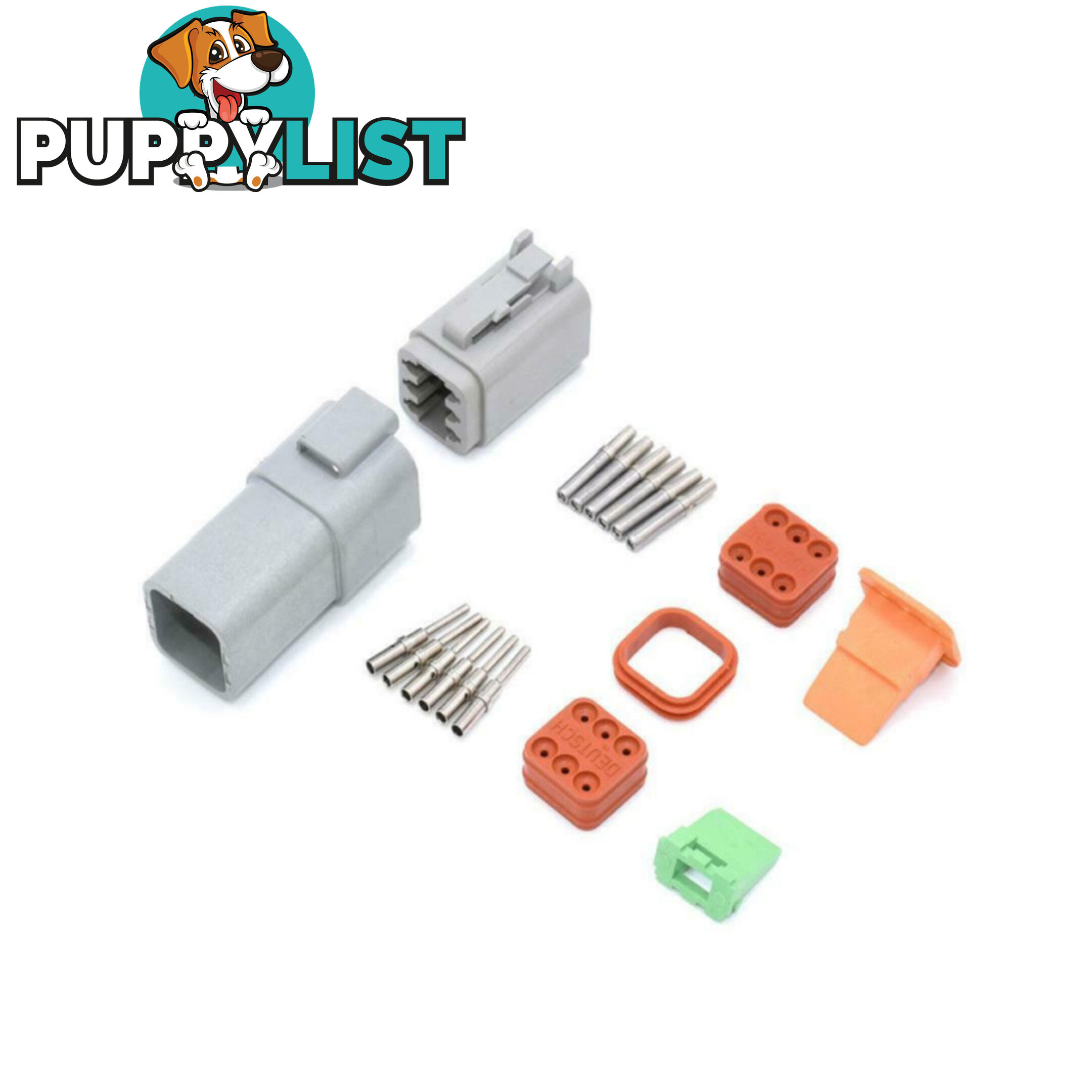 Deutsch Plug 2 pin to 12 pin Solid or  'F ' Electrical Connectors Waterproof