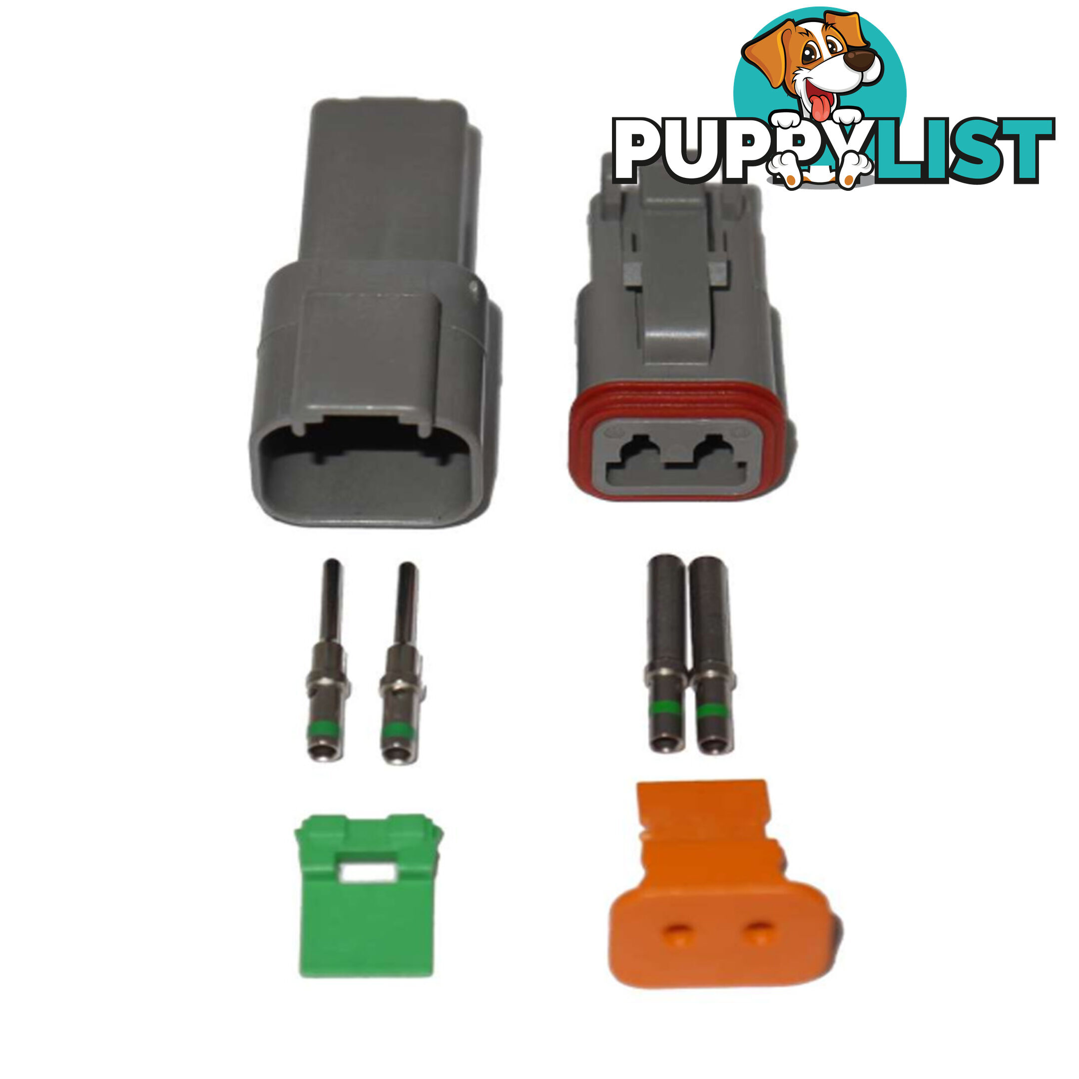 Deutsch Plug 2 pin to 12 pin Solid or  'F ' Electrical Connectors Waterproof