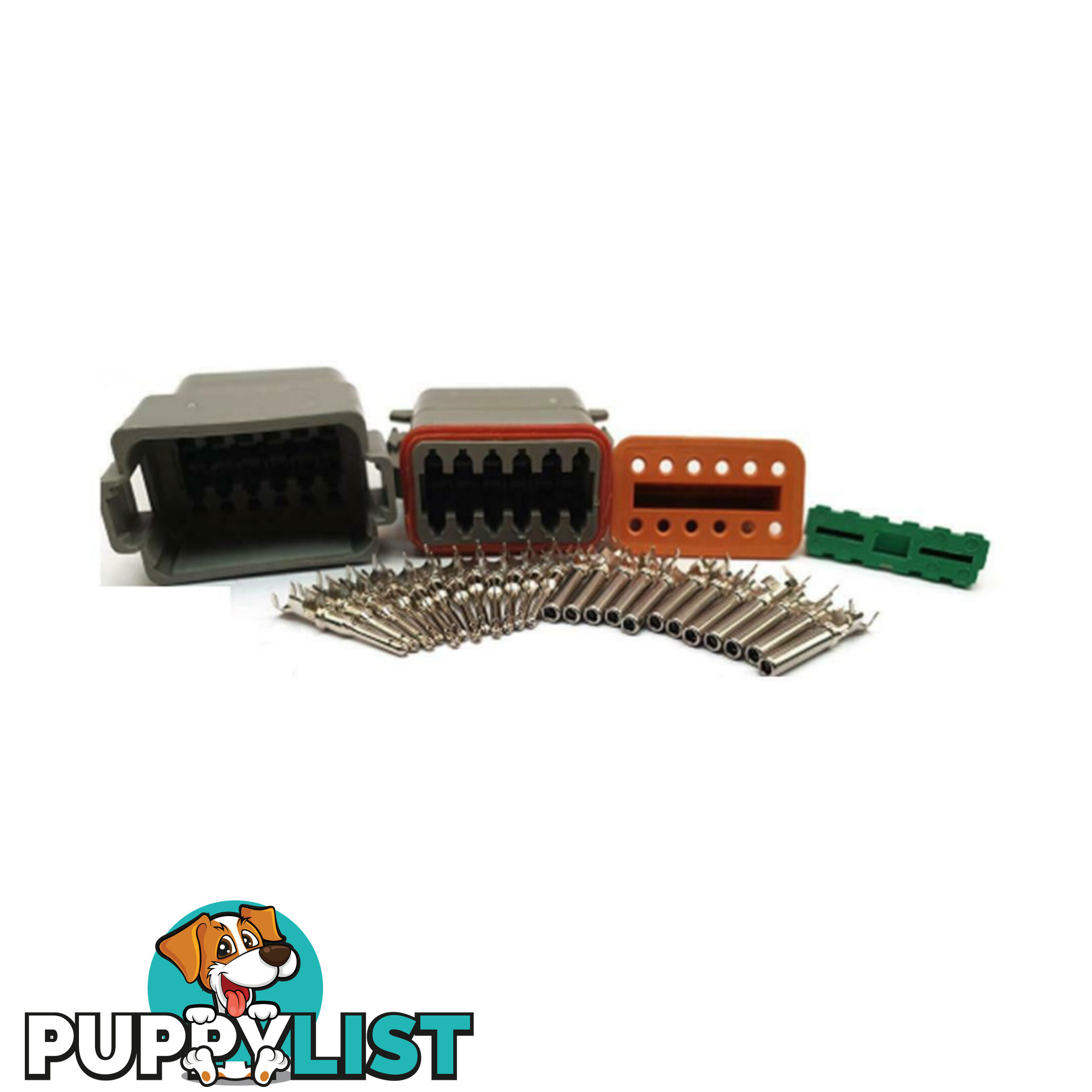 Deutsch Plug 2 pin to 12 pin Solid or  'F ' Electrical Connectors Waterproof