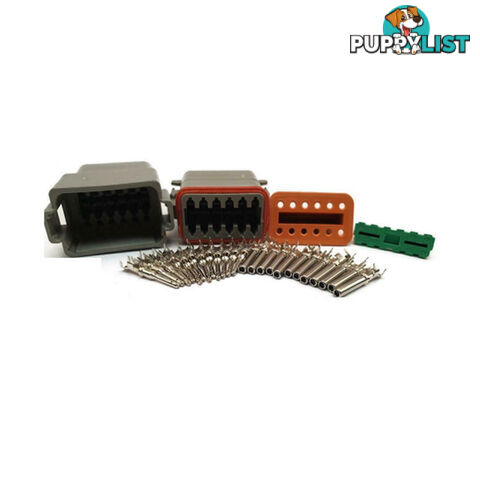 Deutsch Plug 2 pin to 12 pin Solid or  'F ' Electrical Connectors Waterproof