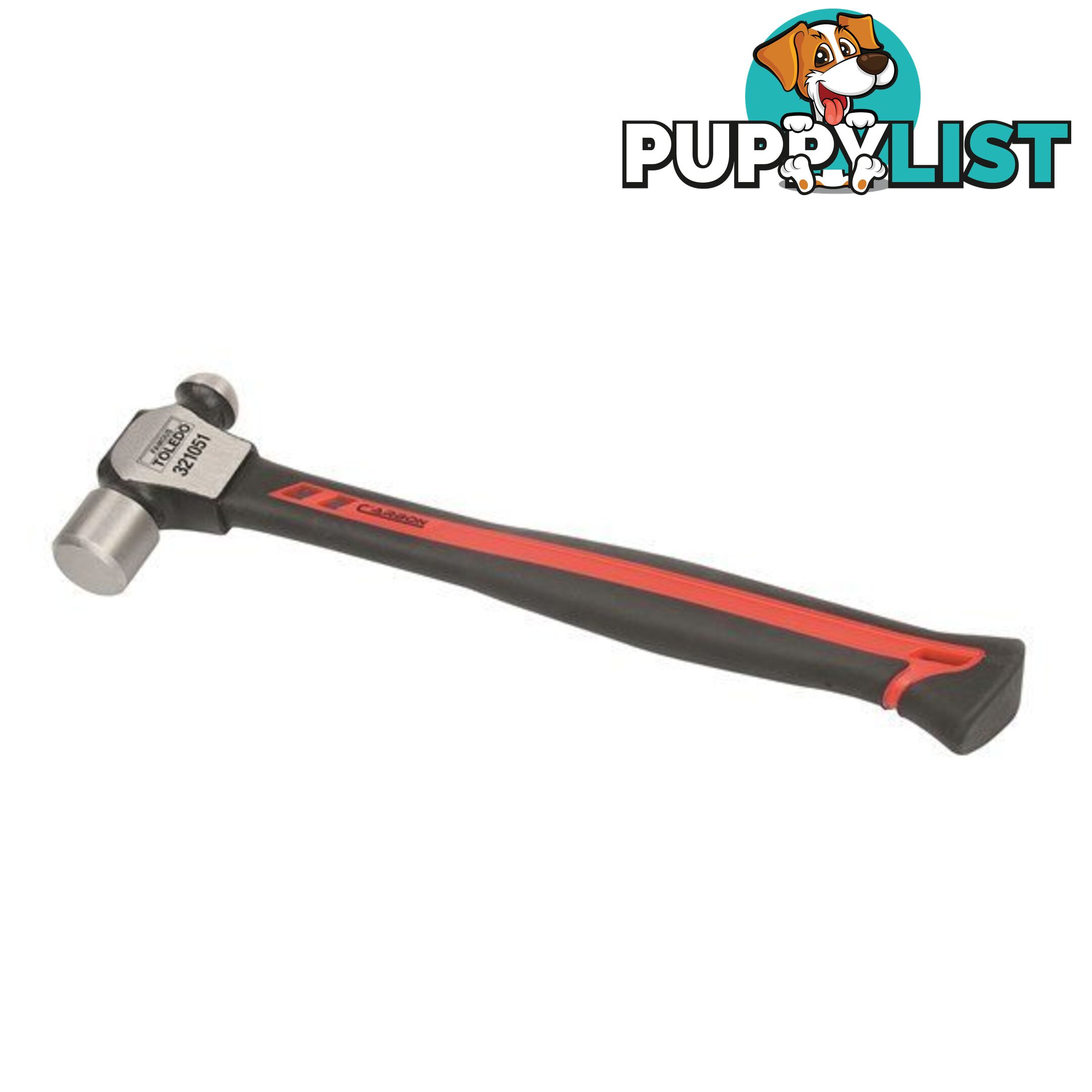 Toledo Ball Pein Hammer Carbon Fibre Handle  - 16oz SKU - 321051