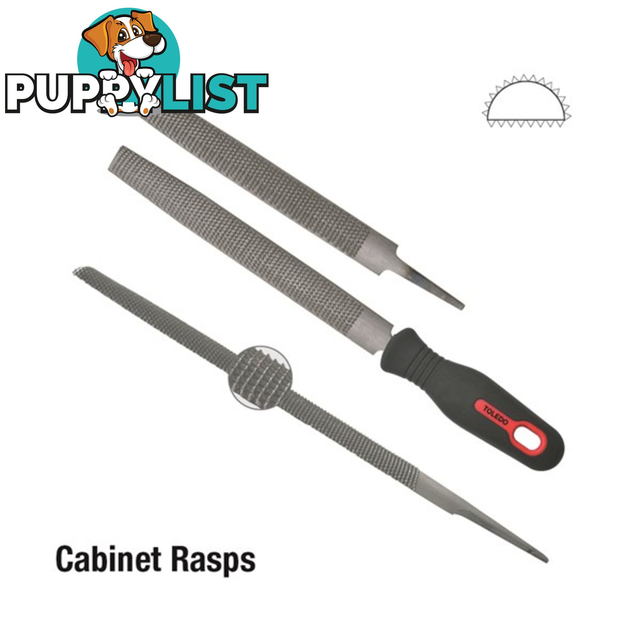 Cabinet Rasp Second Cut  - 300mm SKU - 121502CD