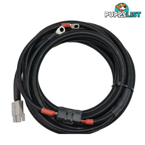 12/24v Lead 4 B S x 7m 50a Anderson, Midi Fuse and Holder Cable Lugs, Split Tube SKU - DC-13313