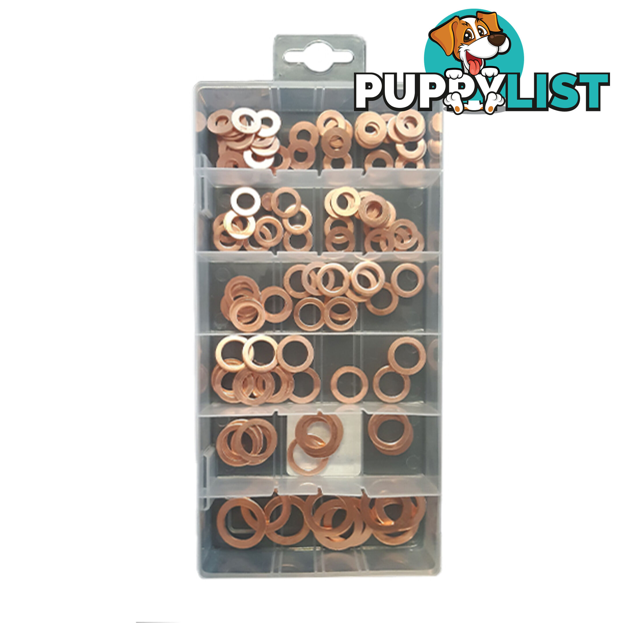 Copper Washers 6mm-16mm ID 110 Pack M6-M16 SKU - RG2814