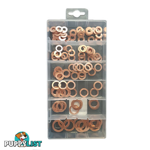 Copper Washers 6mm-16mm ID 110 Pack M6-M16 SKU - RG2814