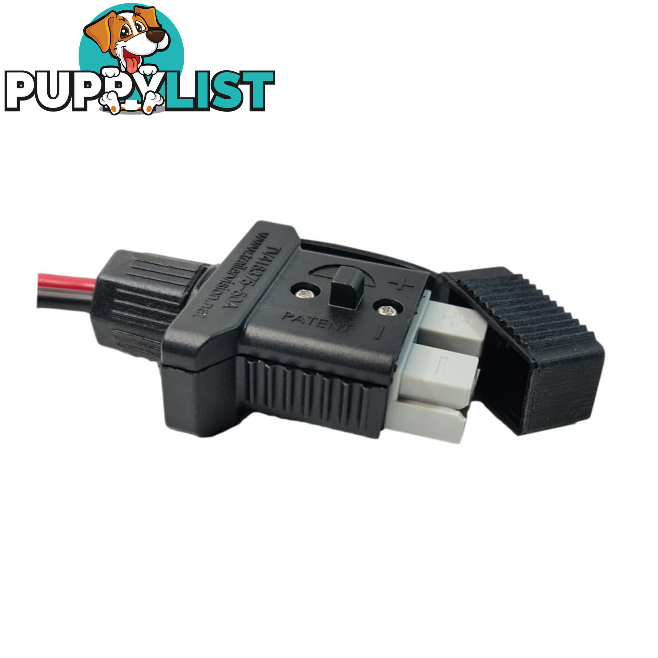 Trailer Vision 50 amp Anderson Plug Cover Assembly with Screw Contact Plug SKU - TVN416375-50SC