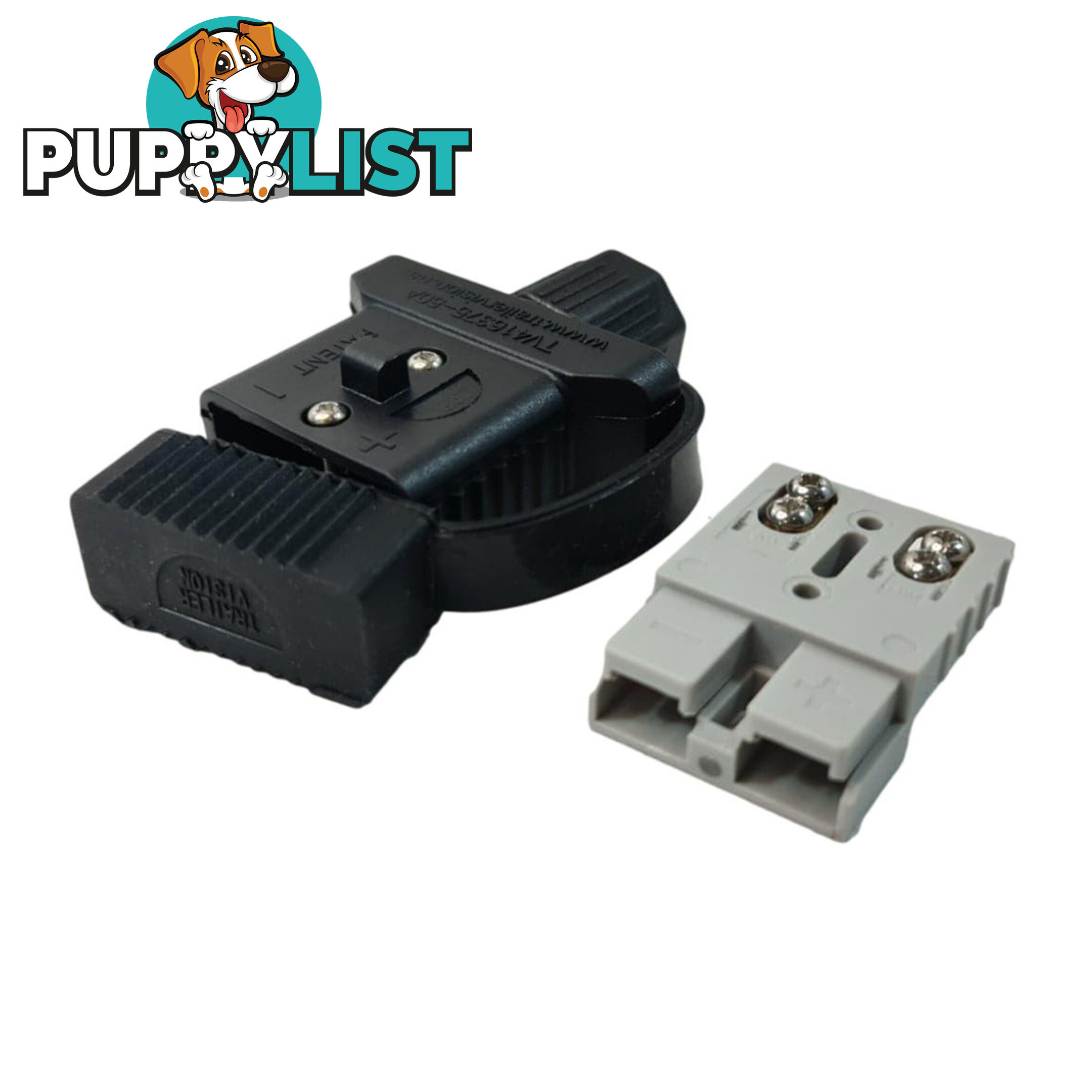 Trailer Vision 50 amp Anderson Plug Cover Assembly with Screw Contact Plug SKU - TVN416375-50SC