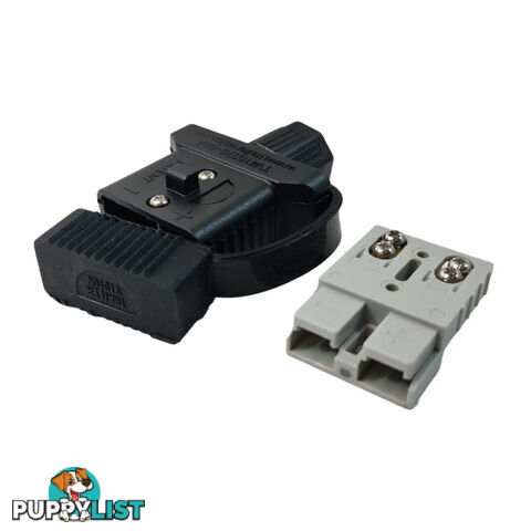 Trailer Vision 50 amp Anderson Plug Cover Assembly with Screw Contact Plug SKU - TVN416375-50SC