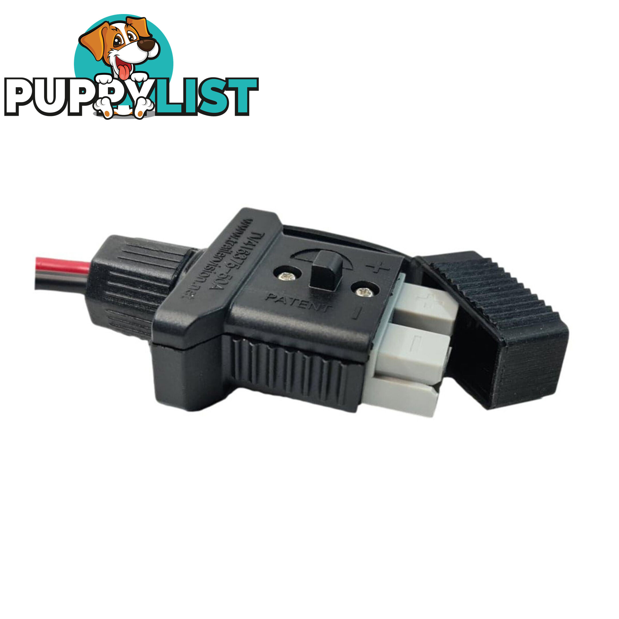 Trailer Vision 50 amp Anderson Plug Cover Assembly with Screw Contact Plug SKU - TVN416375-50SC