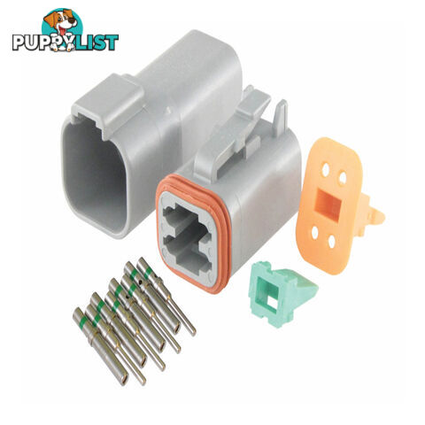 Deutsch DT 4-Way 4 Pin Electrical Connector Waterproof Plug Kit SKU - BB-Deutsch4Pin