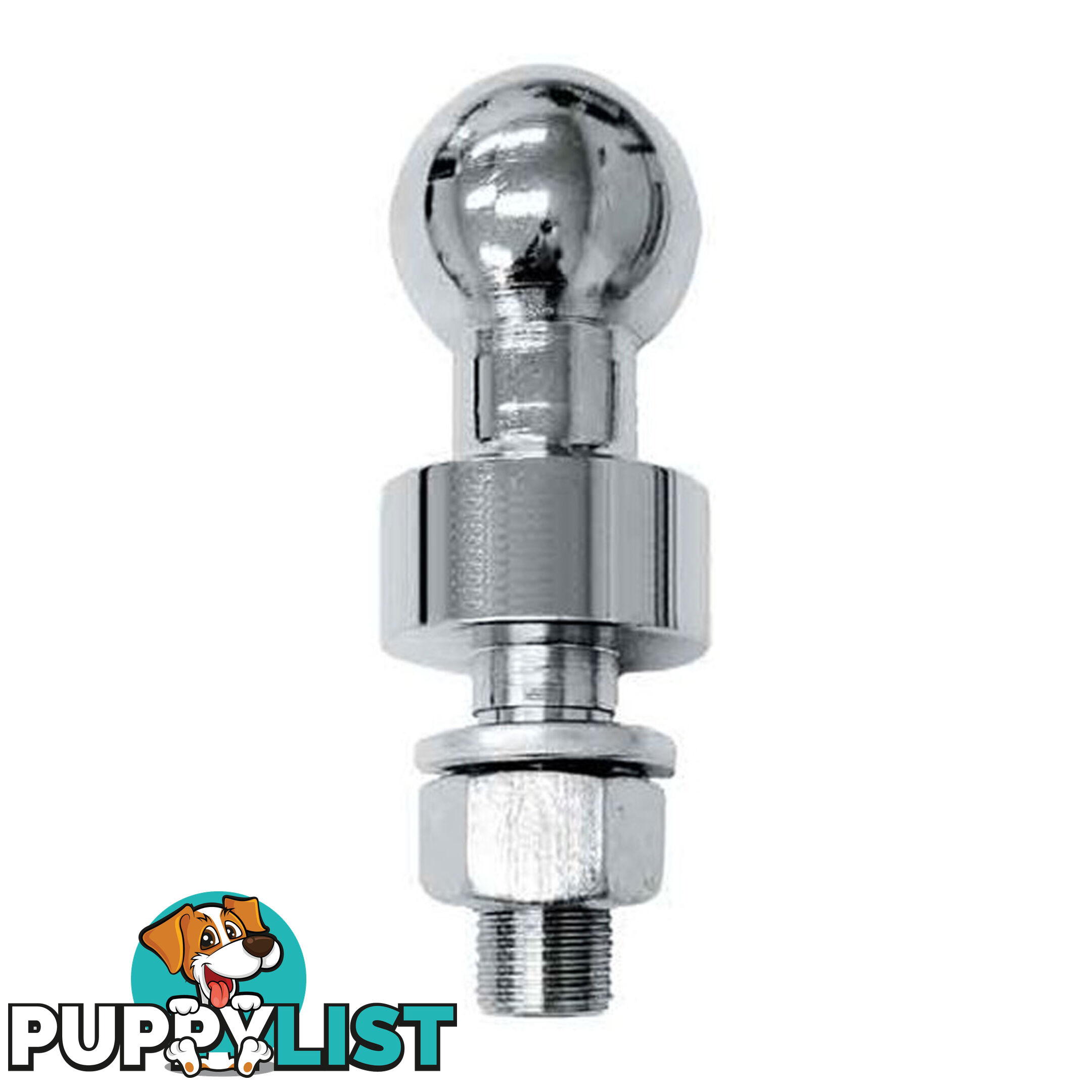 PK Tools Tow Ball 50mm Chrome 25mm Rise 51mm Thread SKU - VM2608