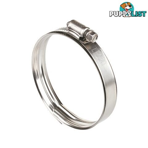 Tridon Lay Flat Hose Clamp 3? Perforated Band Full SS with Sleeve 10pk SKU - LF030P