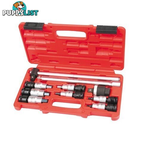 Toledo Universal Joint Socket Set 1/2 " Dr Metric Hex 3  - 10mm 10 Pc SKU - 301177