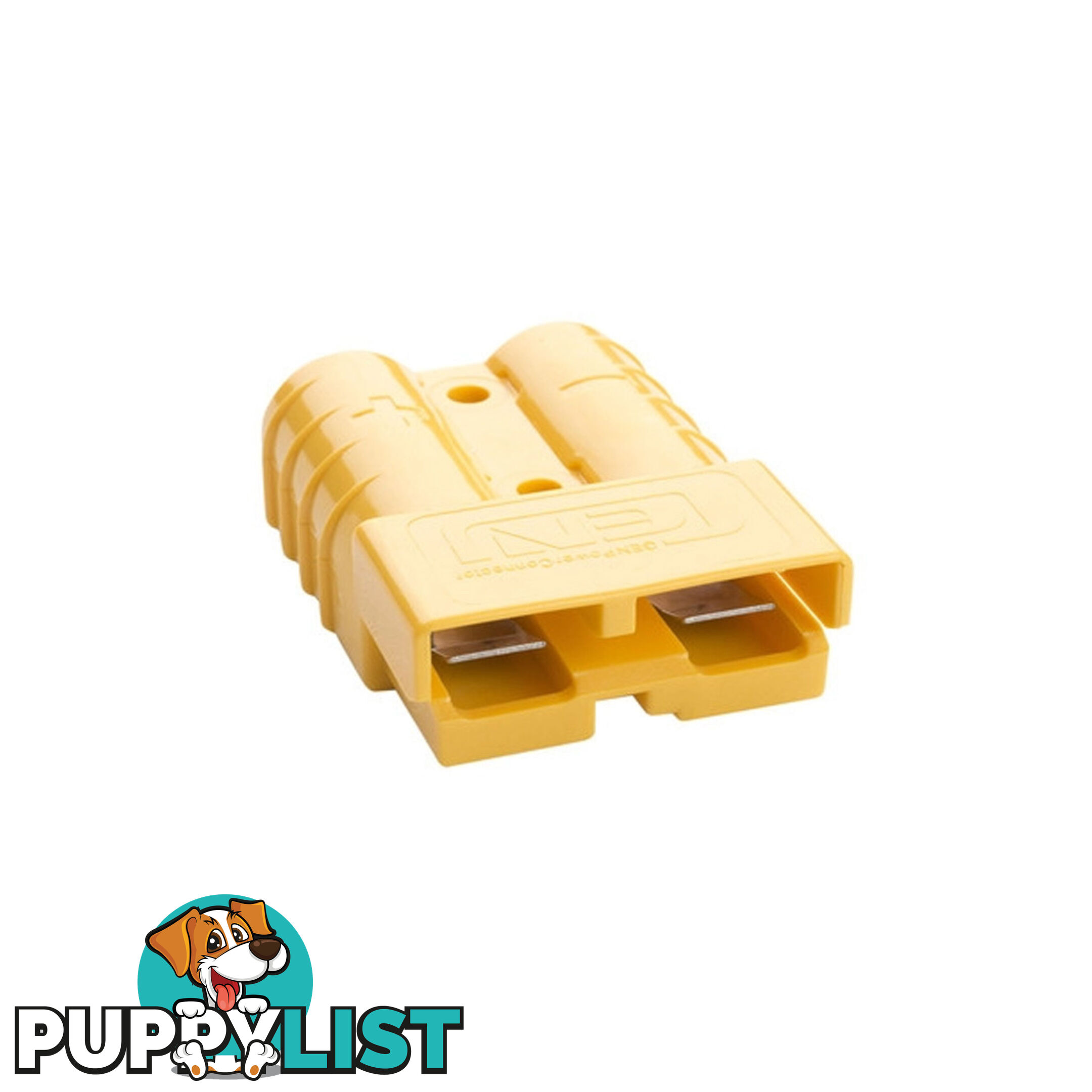 50 amp Anderson Style Plugs (Pair) Yellow inc Terminals SKU - 10043pair